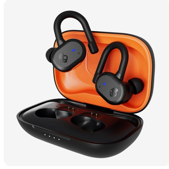 NWT Skullcandy Black and Orange Wireless Earbuds - Picture 1 of 8